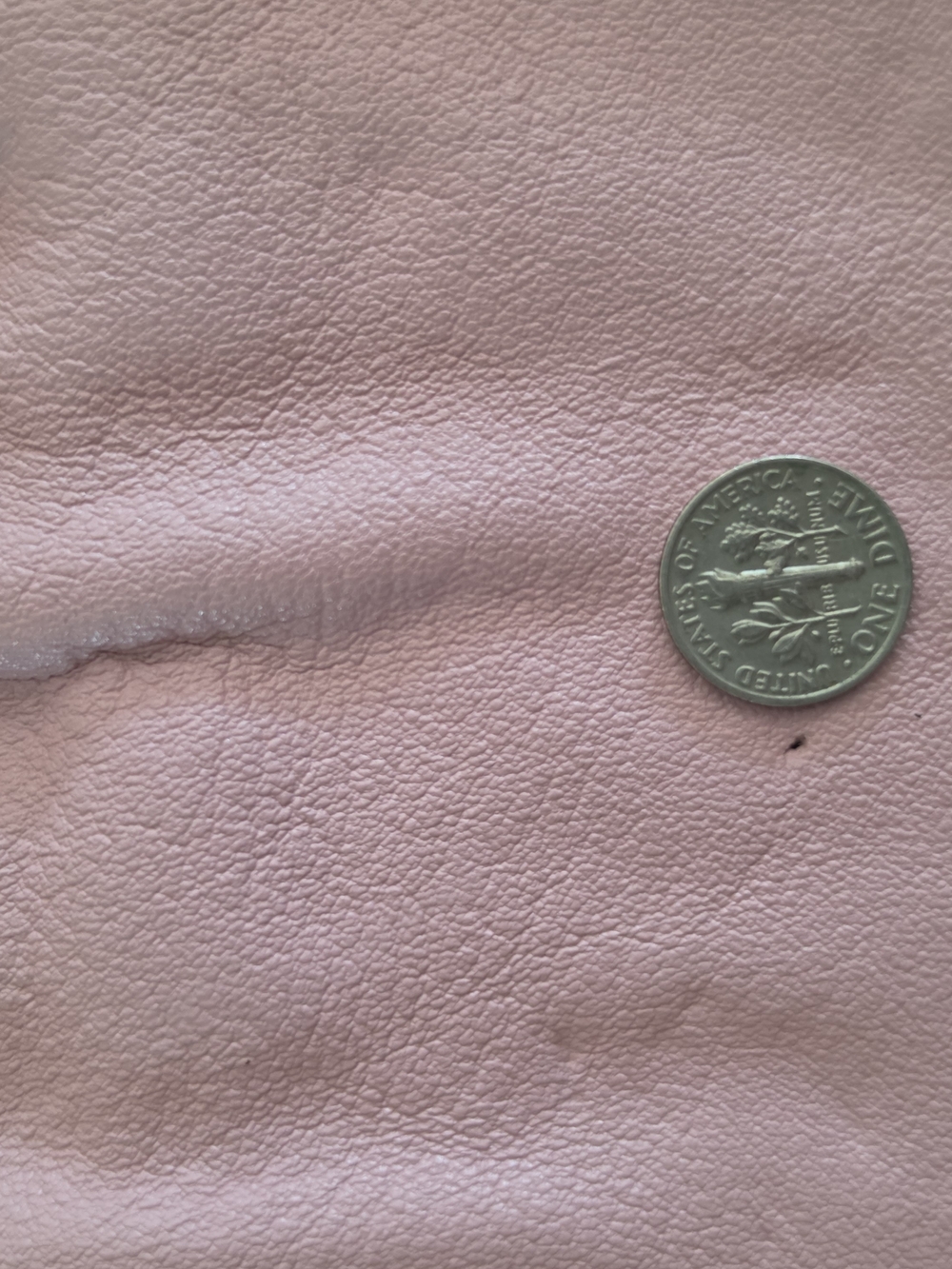 Vintage 1960s Pink Solid Coin Shoulder / Clutch with Kiss Lock Metal Frame - Picture 5 of 5